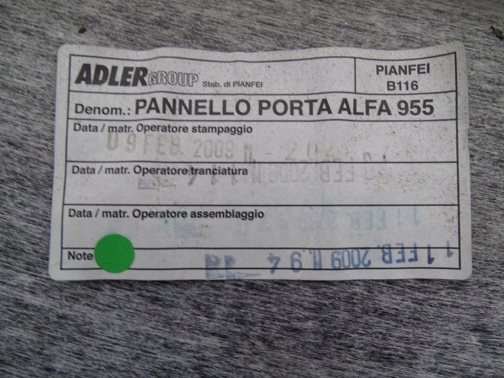 фото №3, Alfa romeo mito 08-18 обшивка дверь правый перед europa