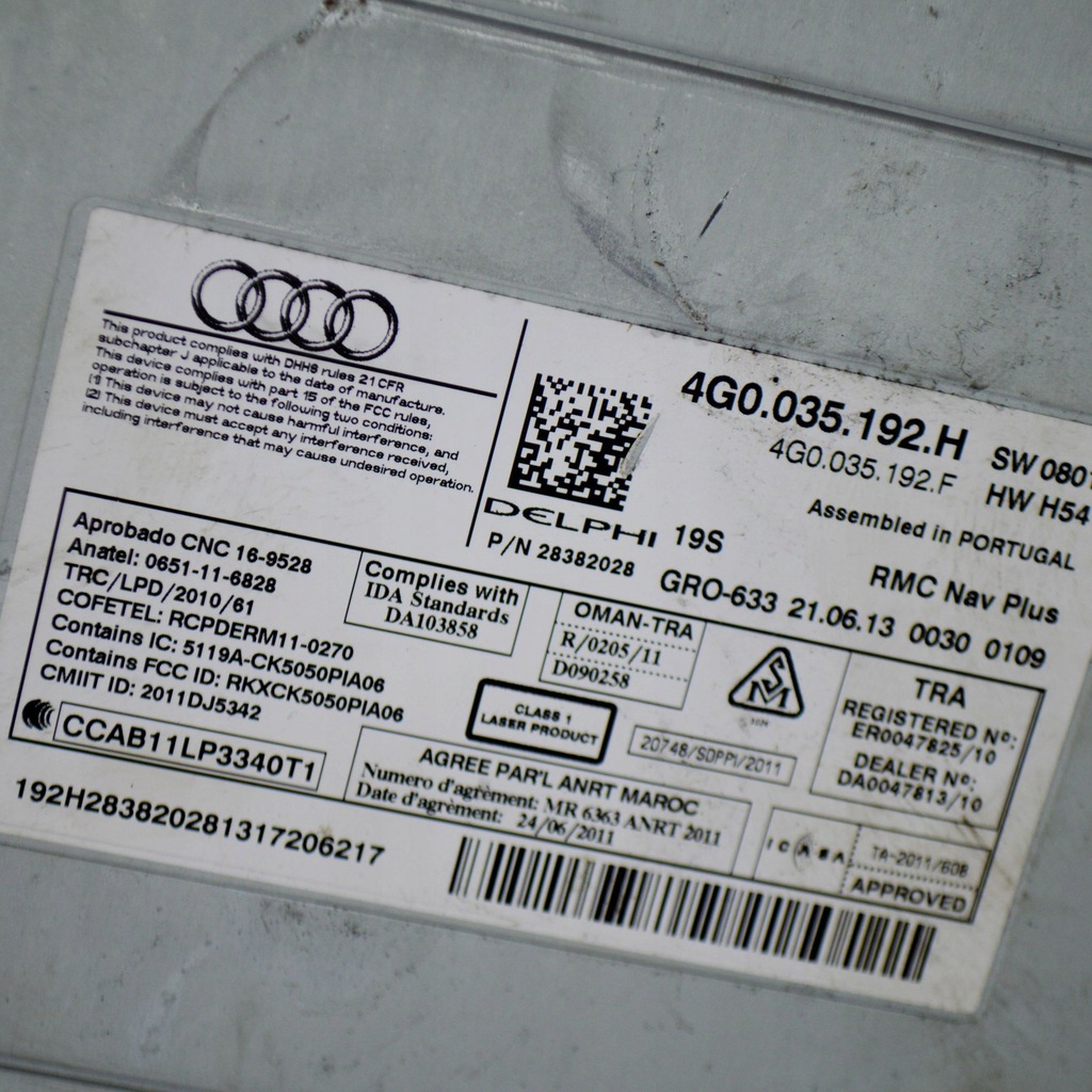 фото №8, Audi a6 s6 c7 4g 2014 панель / радіопрогравач cd/dvd/gps