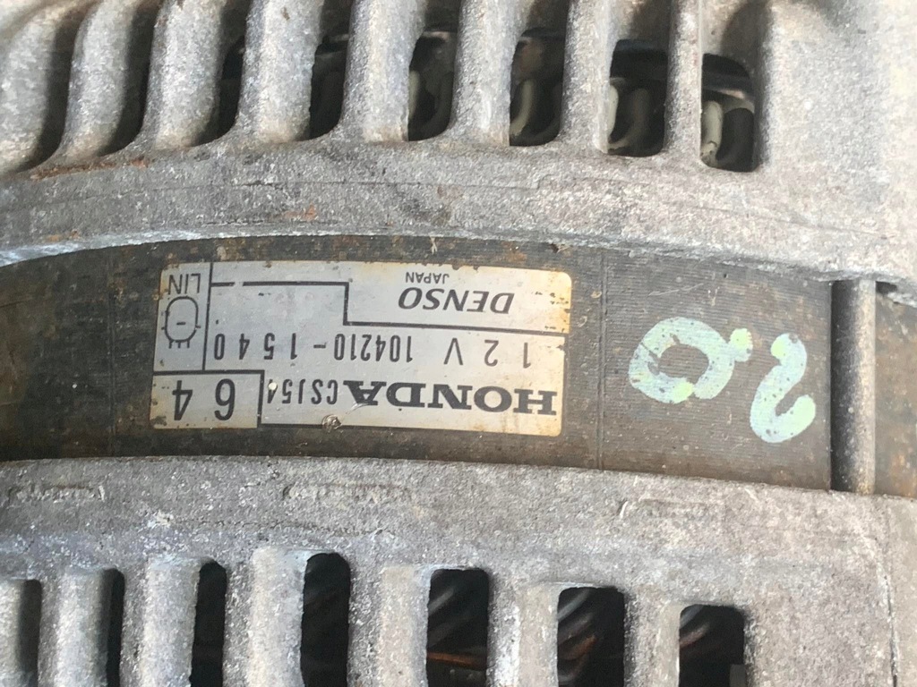 фото №1, Honda crv iv 2.0b генератор 104210-1540