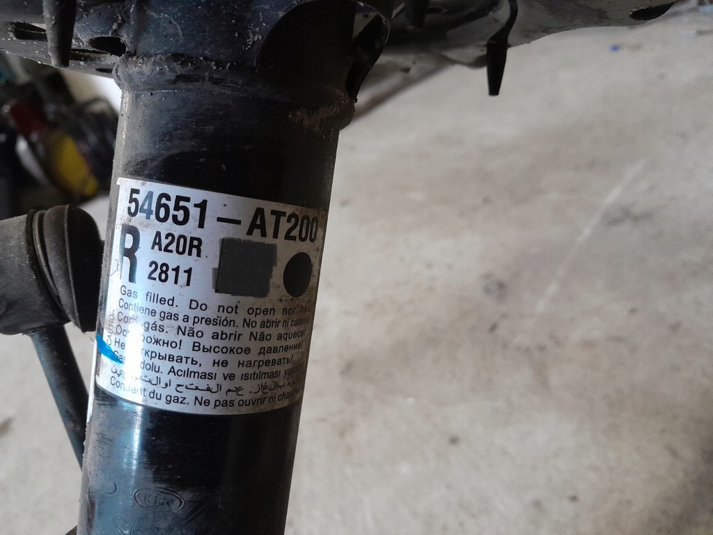 фото №9, Kia niro ii 1.6 hev поворотный кулак амортизационная стойка правый 54651-at200