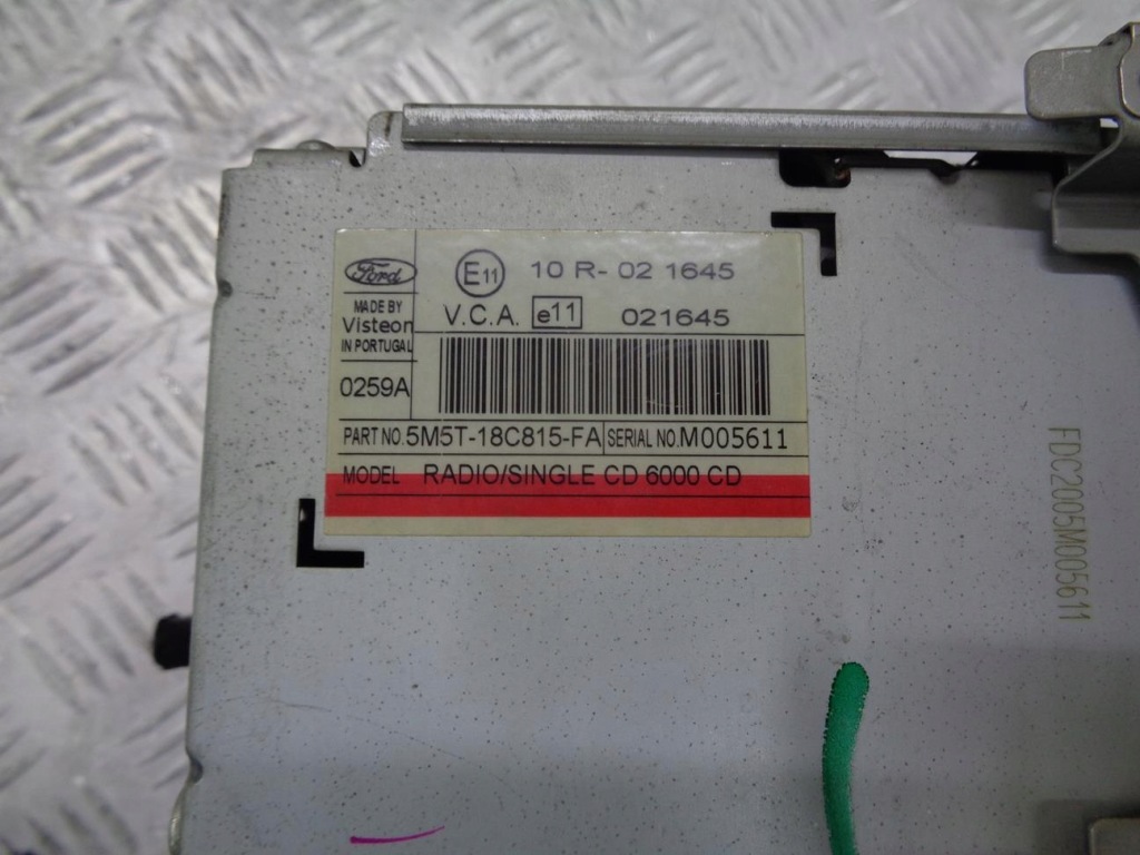 Радио заводской 6000 cd ford focus mk2 2 04- 5m5t18c815fa с Разборки
