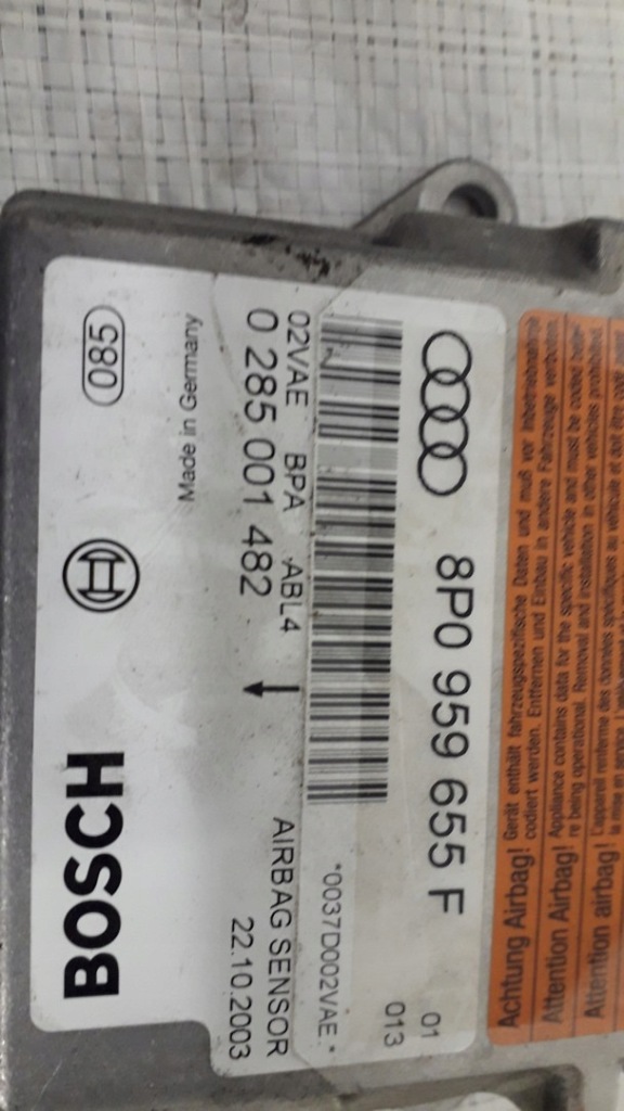 фото №3, Модуль блок управления подушка безопасности audi a3 8p 8p0959655f