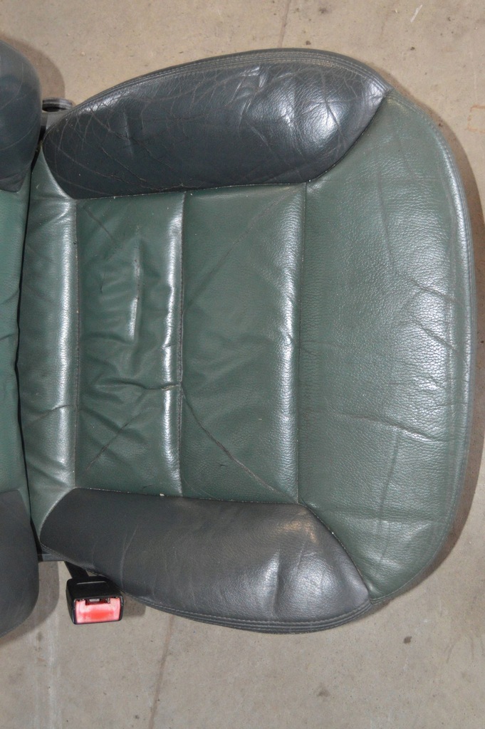 фото №5, Сидіння заднє сидіння обшивки шкіра зелений audi a6 c5 sedan