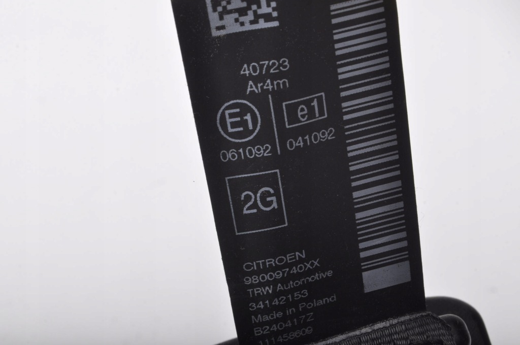 фото №4, Citroen c4 cactus pas безпеки лівий задня