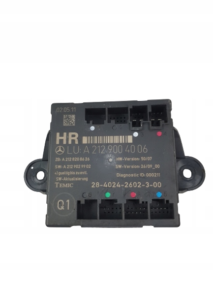 фото №1, Модуль двері правий задня mercedes w212 a2129004006