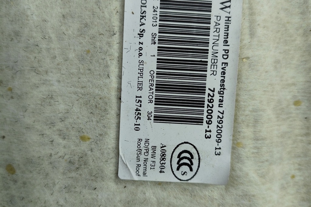 фото №7, Стеля bmw 3 f30, f80 7292009 2.0l бензиновий 180kw 2012