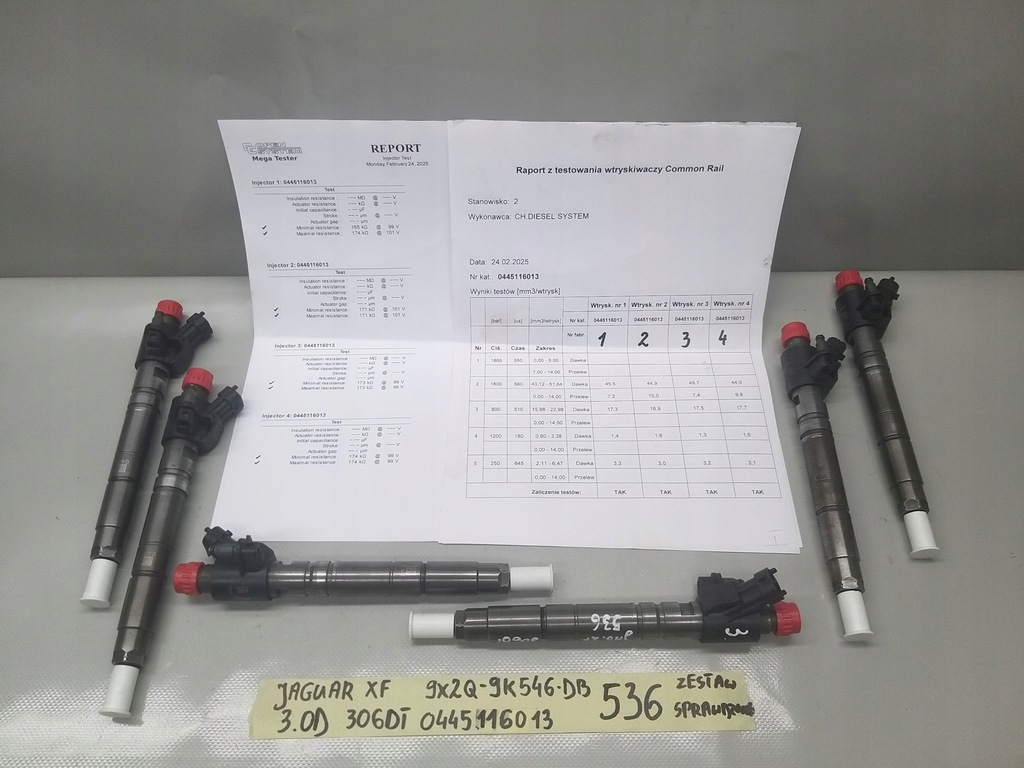 фото №16, Інжектор форсунки набір перевірений 3.0 d 306dt xf x250 xj x351 9x2q-9k546-db