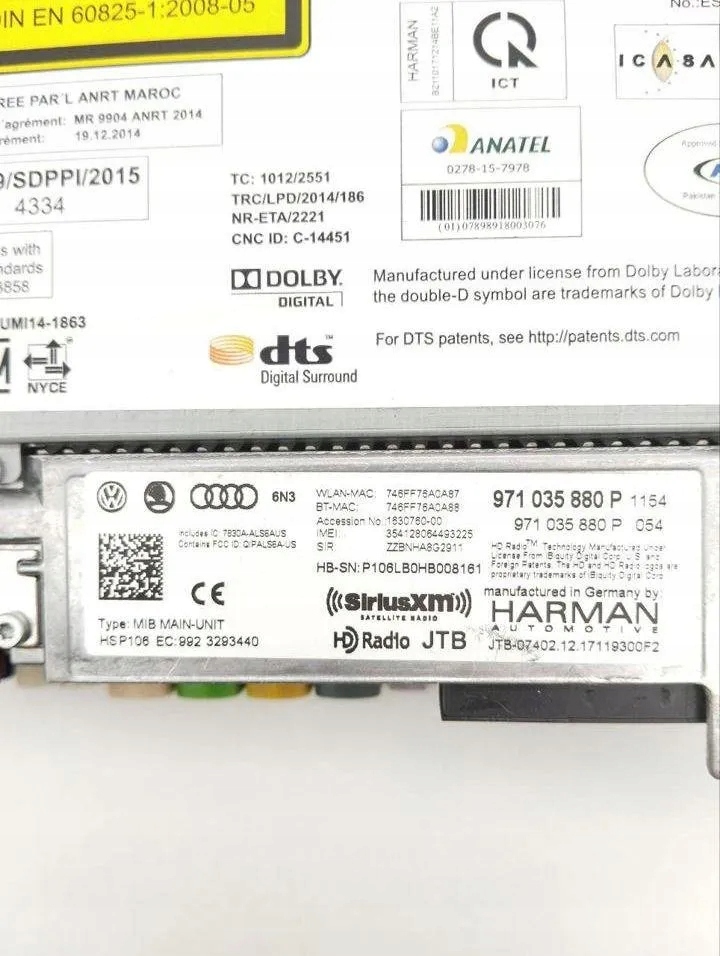 фото №10, Радіо bez навігації porsche panamera 971 971035880 бензиновий 243kw 2018