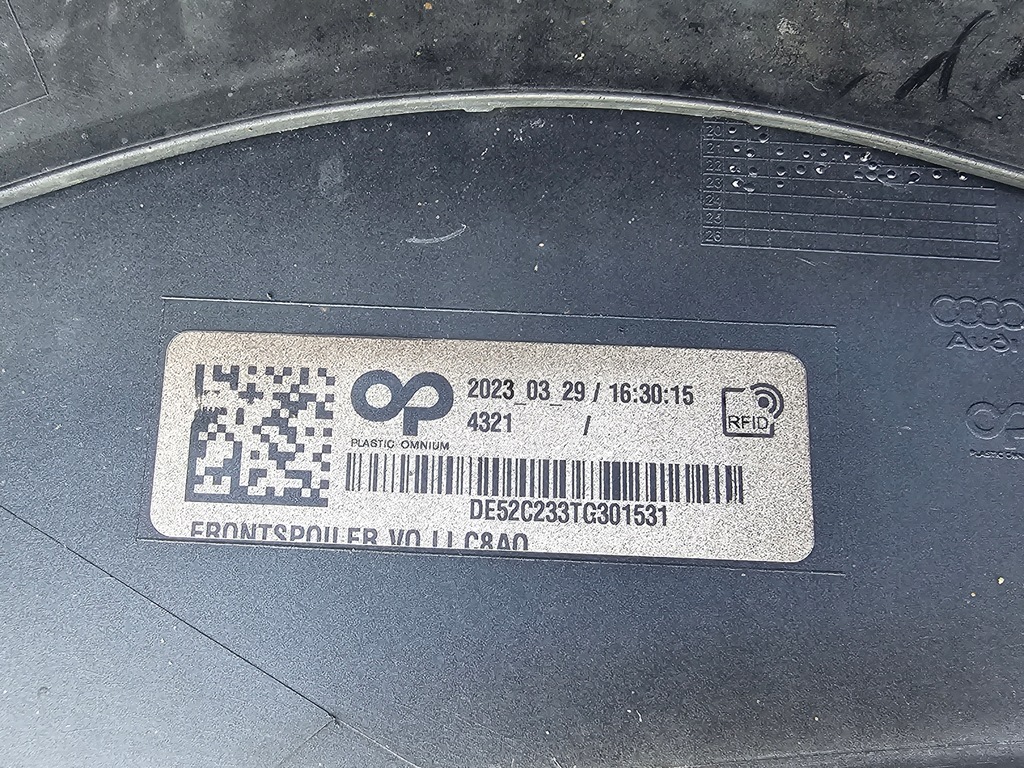 фото №15, Audi a6 c8 allroad бампер перед передний омыватель anex