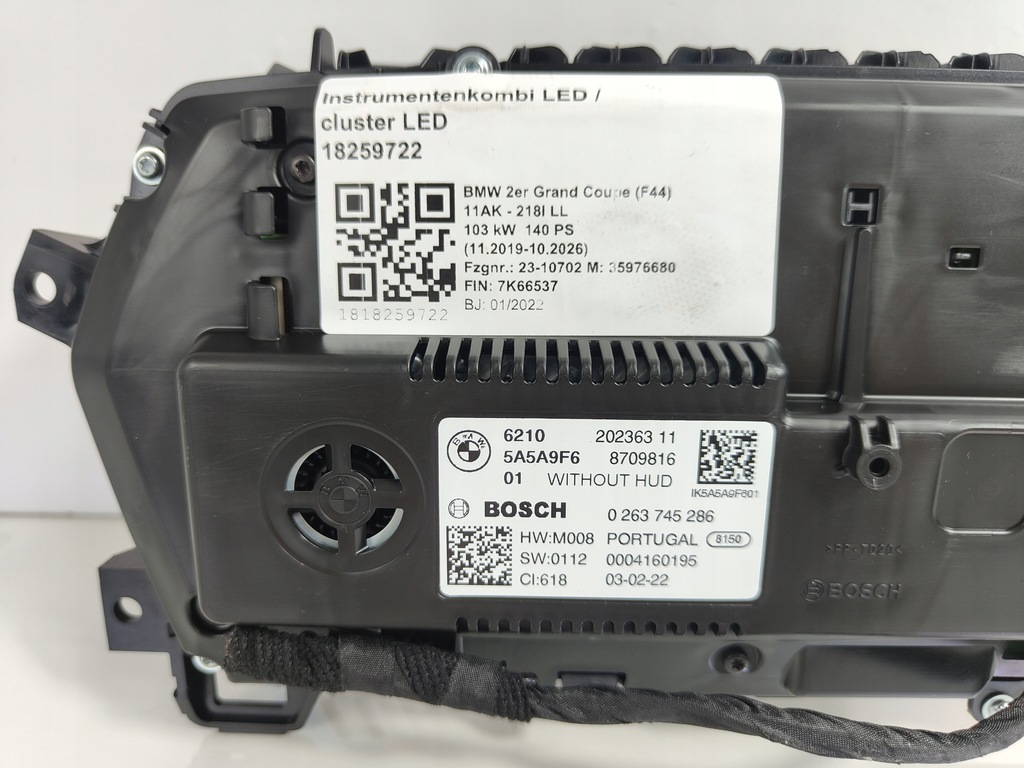 фото №8, Bmw f40 f44 z4 g29 лічильник прилади led 5a5a9f6 віртуальний