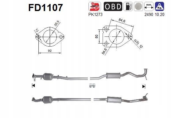 фото №2, Фільтр часток твердих dpf citroen c4 aircross-4008 1.8hdi euro 5 as ascfd11