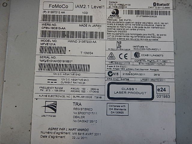 фото №2, Volvo s60 v60 радіо cd 31357212aa