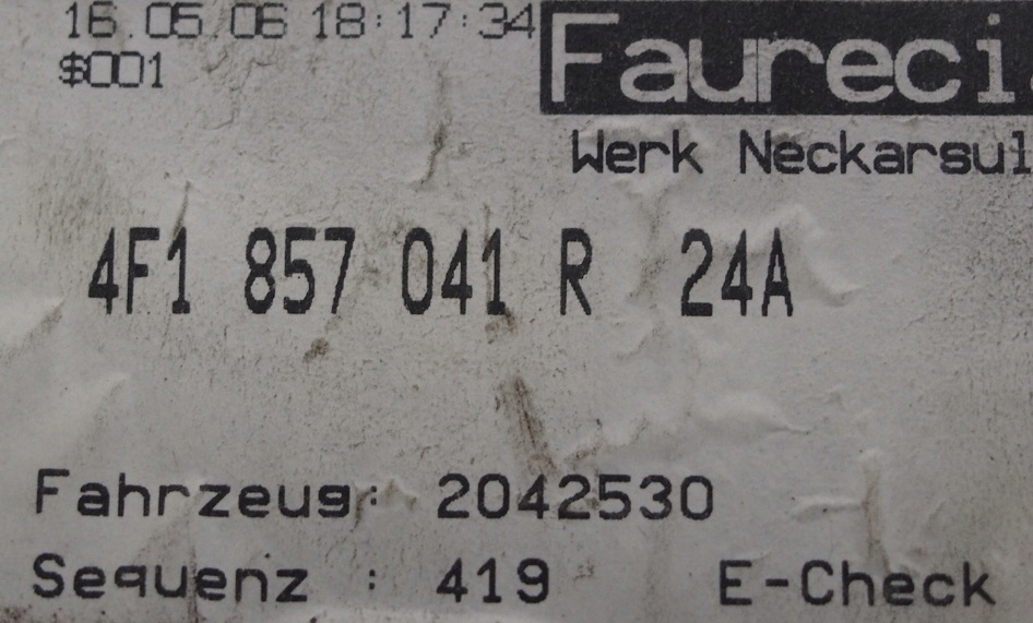 фото №5, Рамка каркас радіо консолі audi a6 c6 4f1858005b