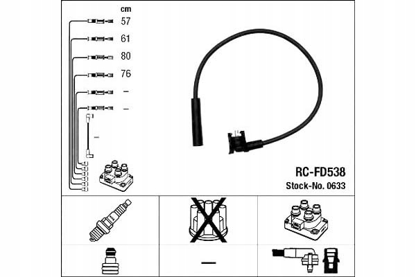 Купити Набір трубопровід запалювання ford escort '86 expre
