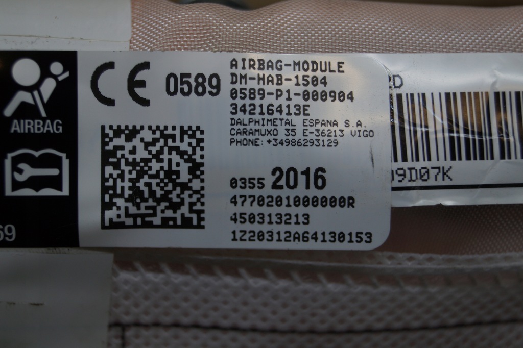 фото №13, Шторка безпеки подушка безпеки права opel crossland x 34216413e