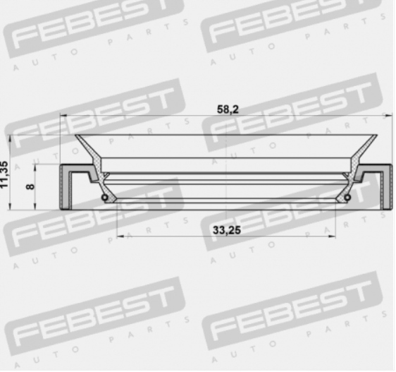 фото №2, Сальник вала honda odyssey iii rhd 2003-2008