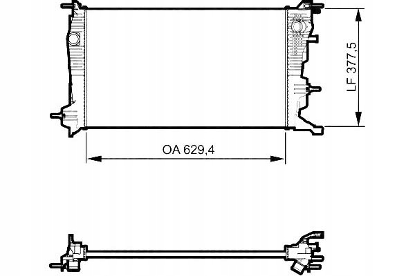 фото №2, Радиатор двигателя renault grand scenic iii megane