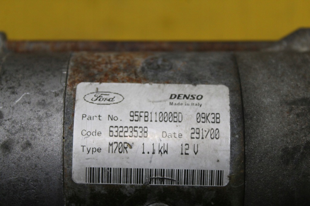 фото №7, Стартер ford ka 1.3 8v 95fb11000bd 23 зубів