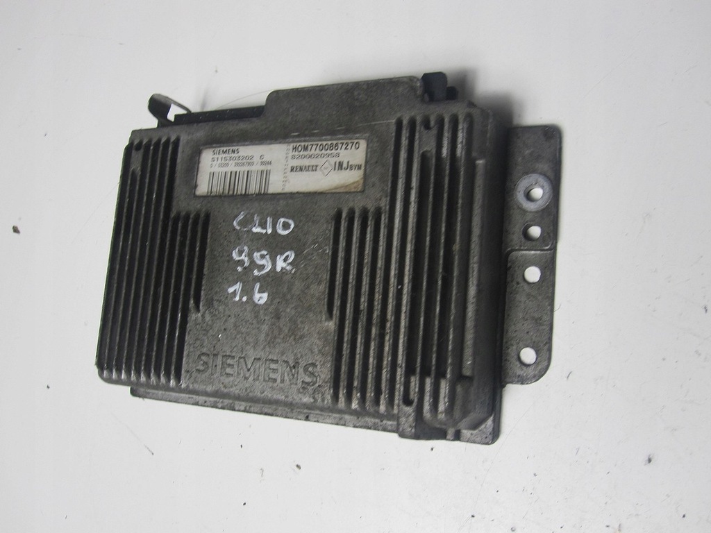 фото №9, Бортовой компьютер блок управления renault clio 1.6 99r