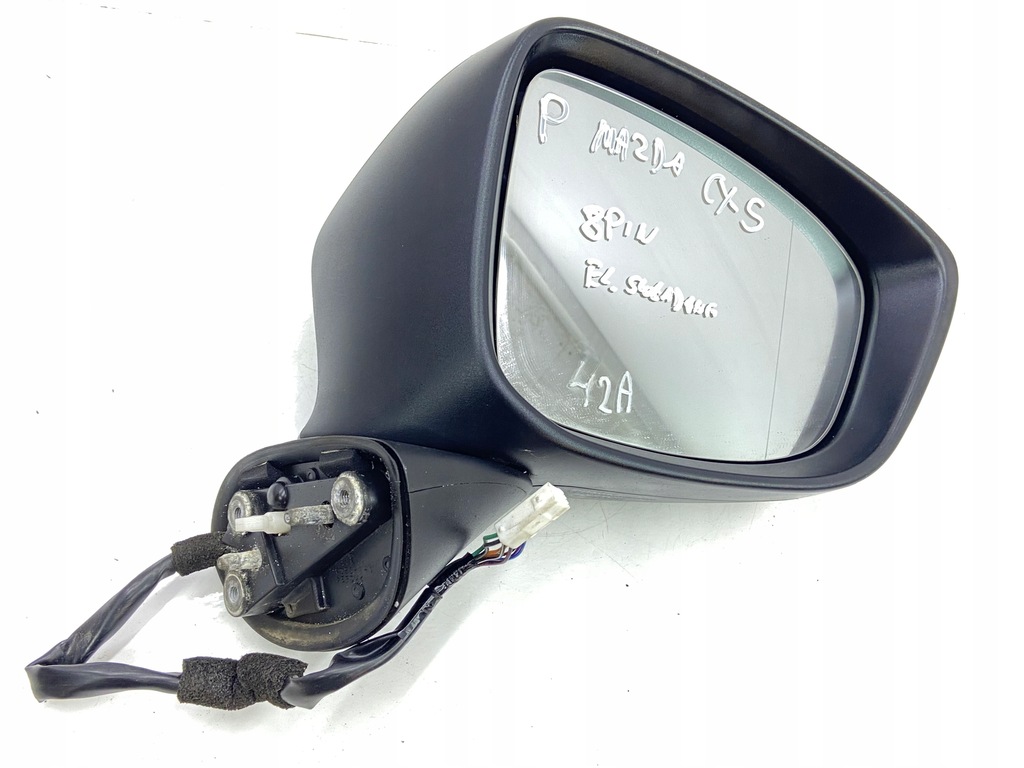 фото №13, Зеркало правое 42a электрически складной 8 pin mazda cx5 cx-5 i 2012-2014r.