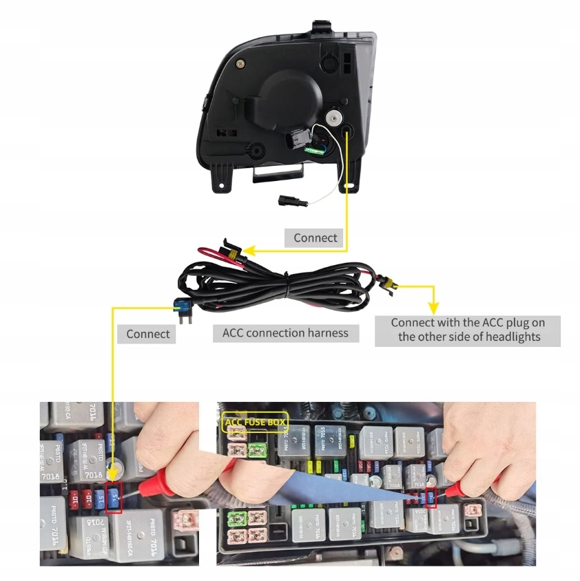 фото №9, Ford mustang 2005-2009 лампа лампи перед led vland ліва + права