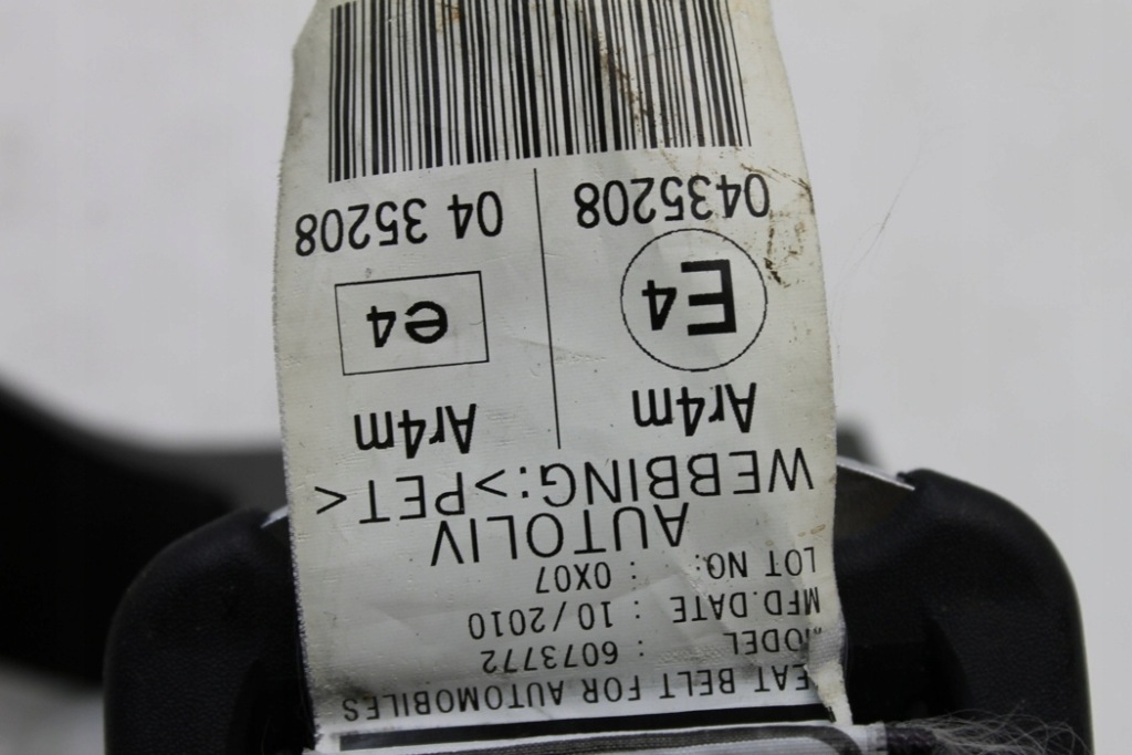 фото №8, Pas безпеки задній середній honda cr-v iii re_ 82480swwg0 2.2l