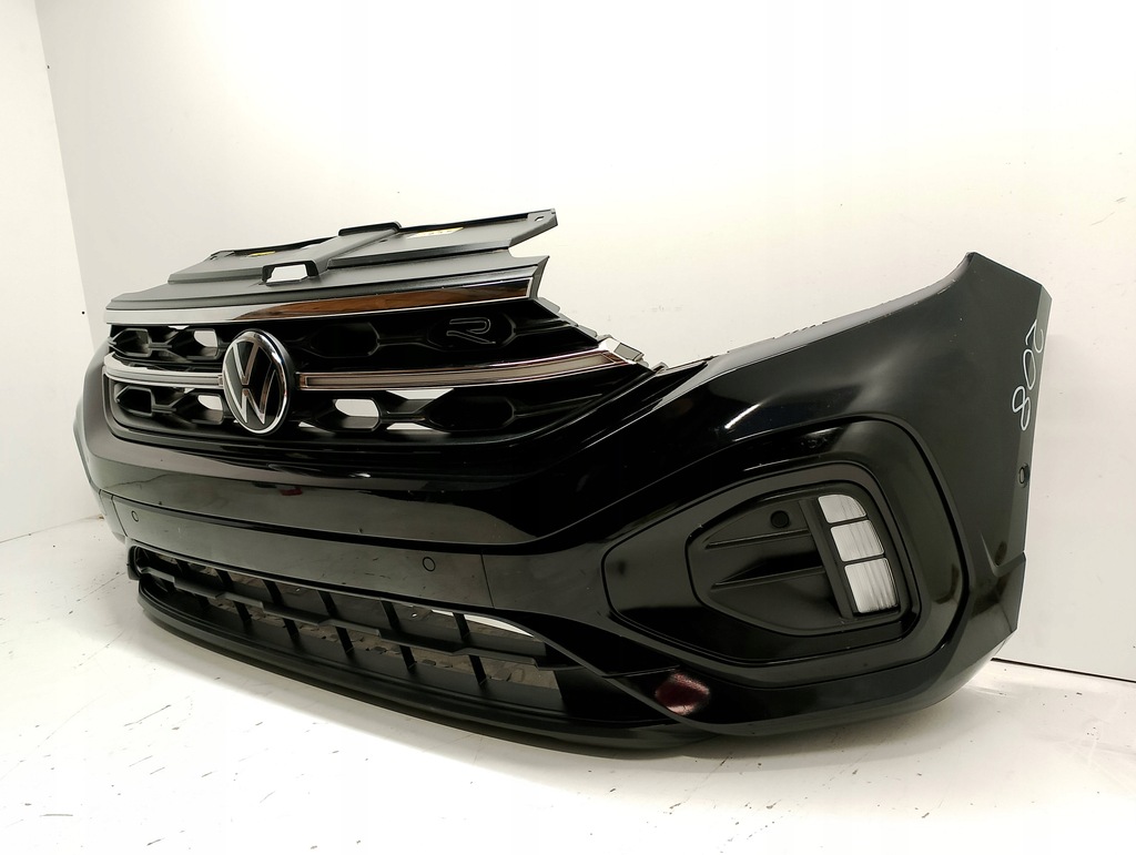 фото №3, Vw t-roc lift r-line бампер перед передний kompletny 6x pdc led