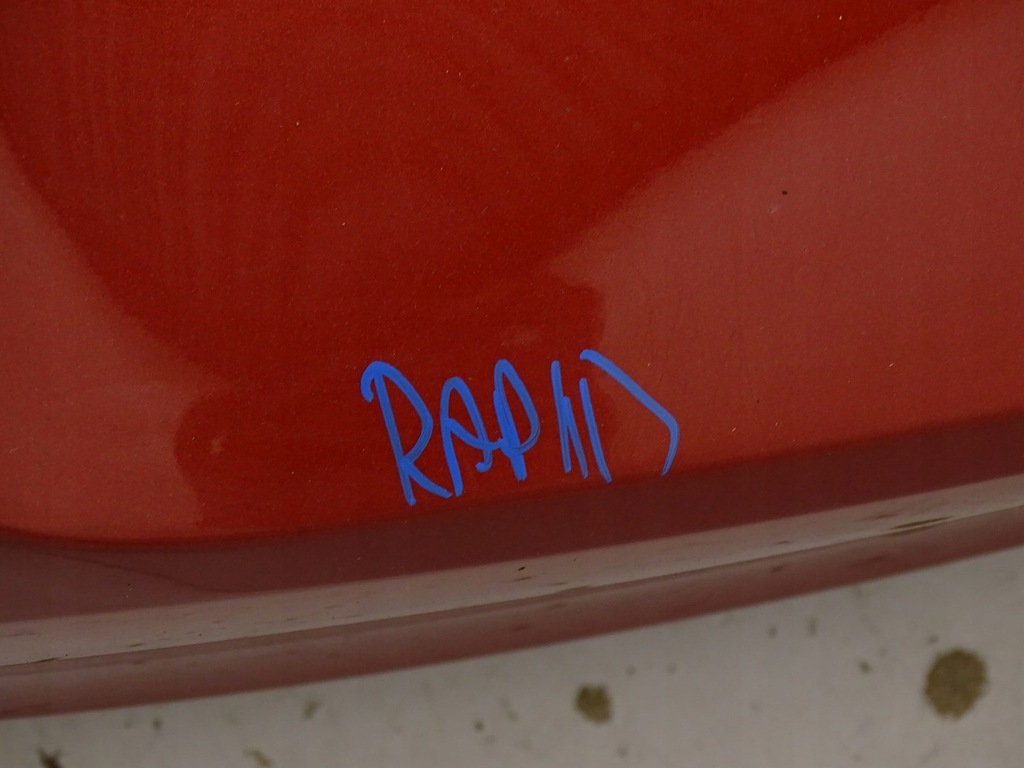 фото №16, Kpl бампер задняя задний skoda rapid i 5j 5ja liftback / sedan lf3l bordowy