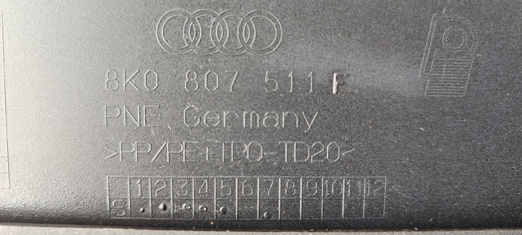 фото №9, Бампер задний + датчики audi a4 b8 8k allroad 8k0807511f 2011-2015