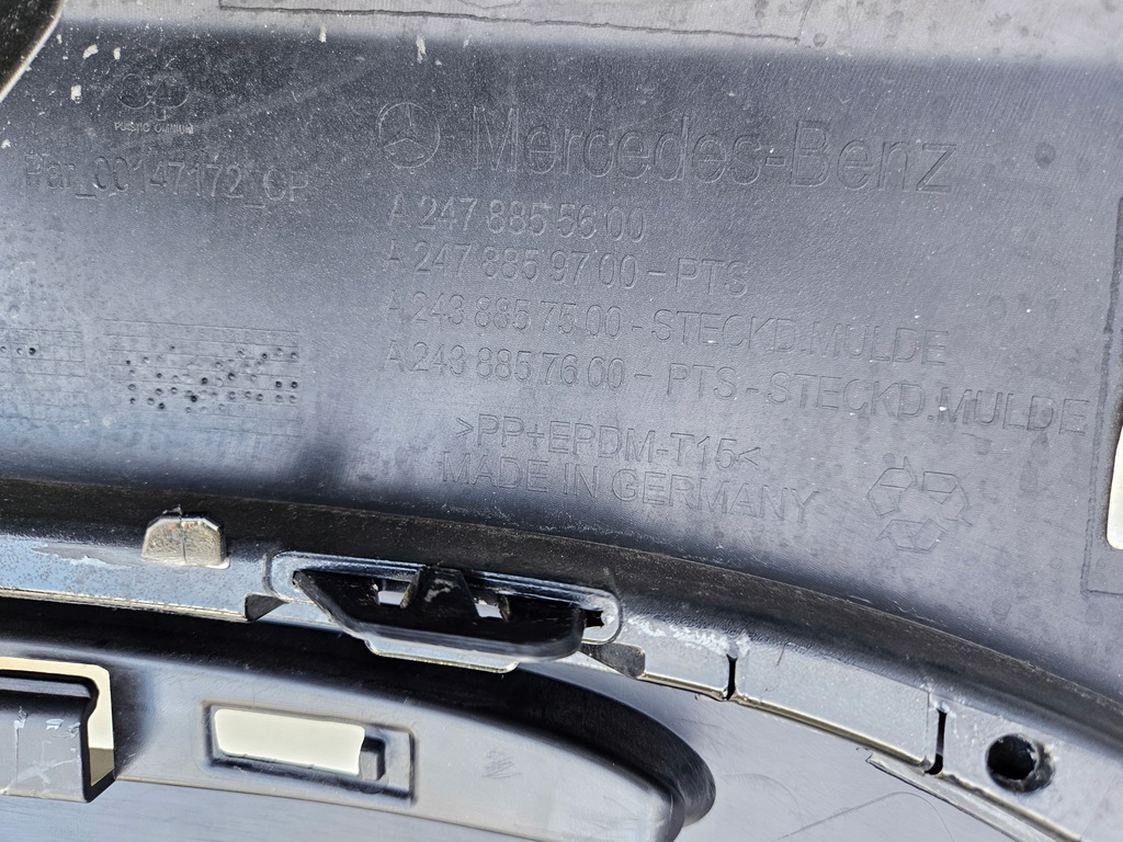 фото №13, Mercedes glb 247 w247 x247 бампер задняя 6xpdc цвет 191