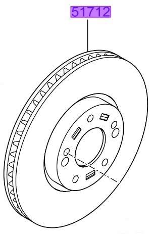 фото №1, Диск тормозная перед kia оригинальный номер s51712a6000e