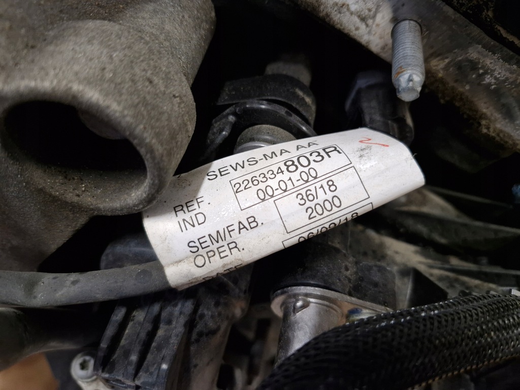 фото №3, Renault scenic 4 iv x-trail t32 1.7 dci двигатель блок двигателя r9n a401 r9na401