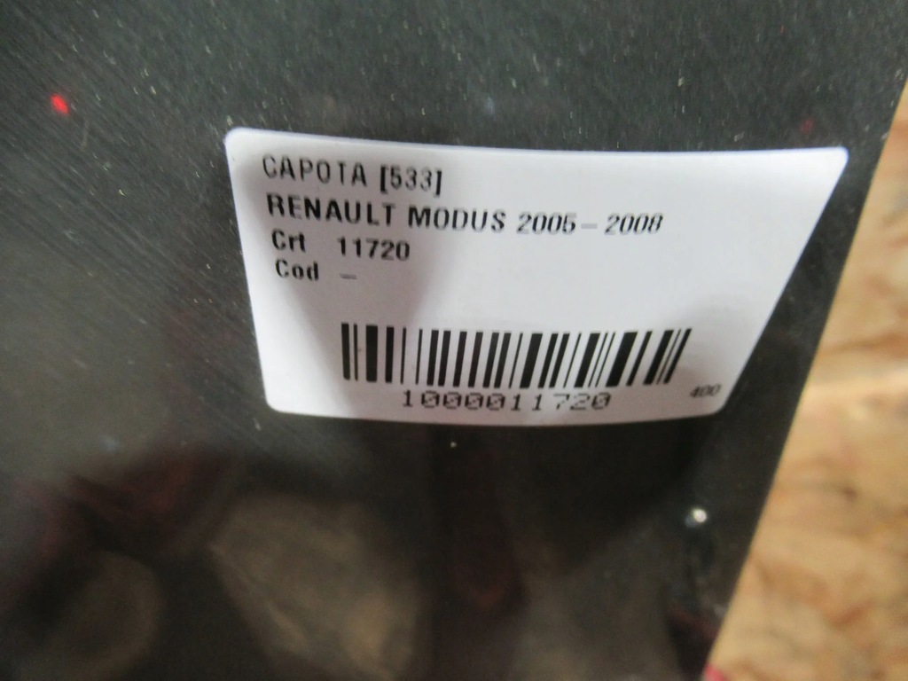 фото №5, Капот перед renault modus 04-