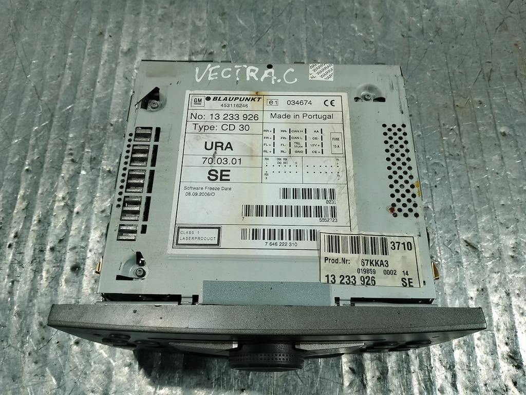 фото №8, Радіо cd opel vectra c 13265760 13233926 13233926se 7646222310