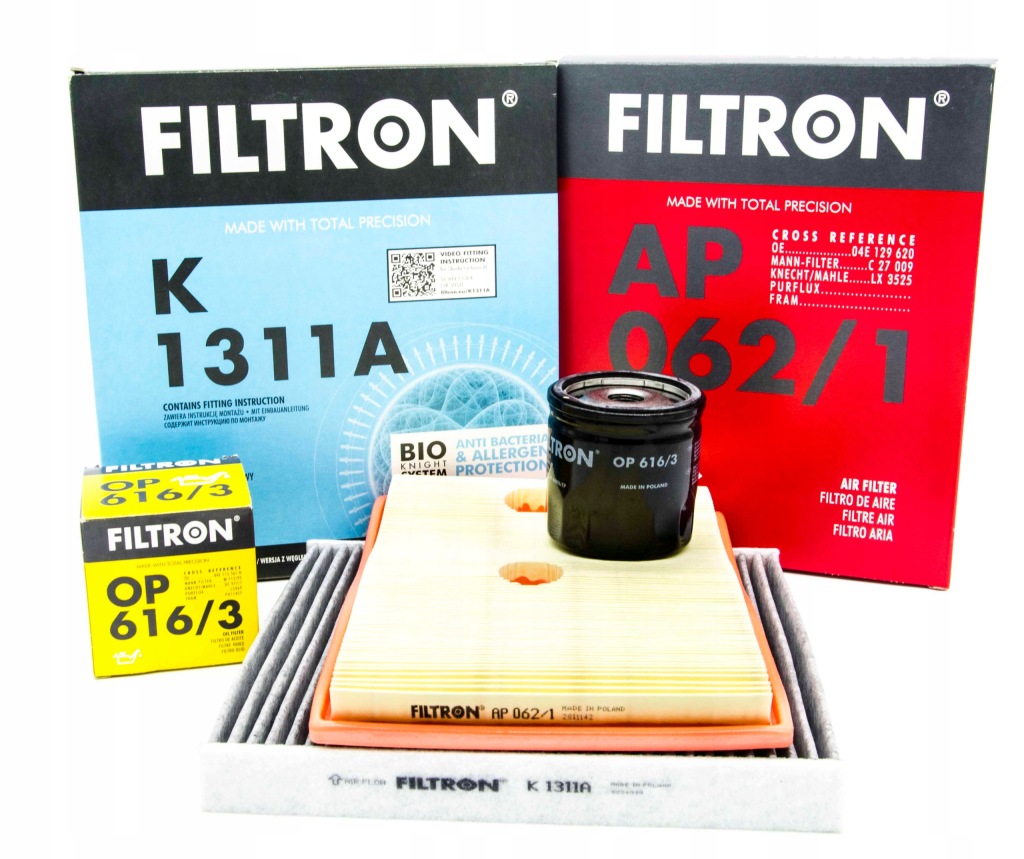 фото №1, Набор фильтров filtron vw golf vii 1.2 1.4 tsi