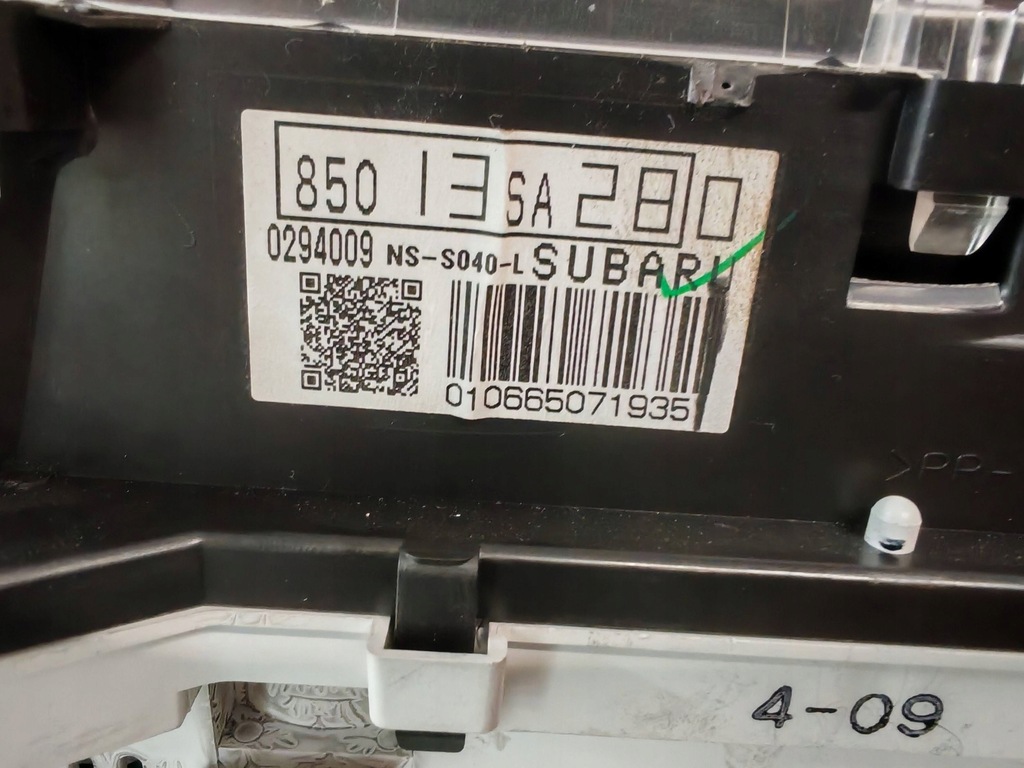 фото №9, Subaru forester ii sg 2.5 turbo счетчик спидометр 85013sa280