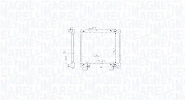 Радиатор воды 350213213800 magneti marelli Цена