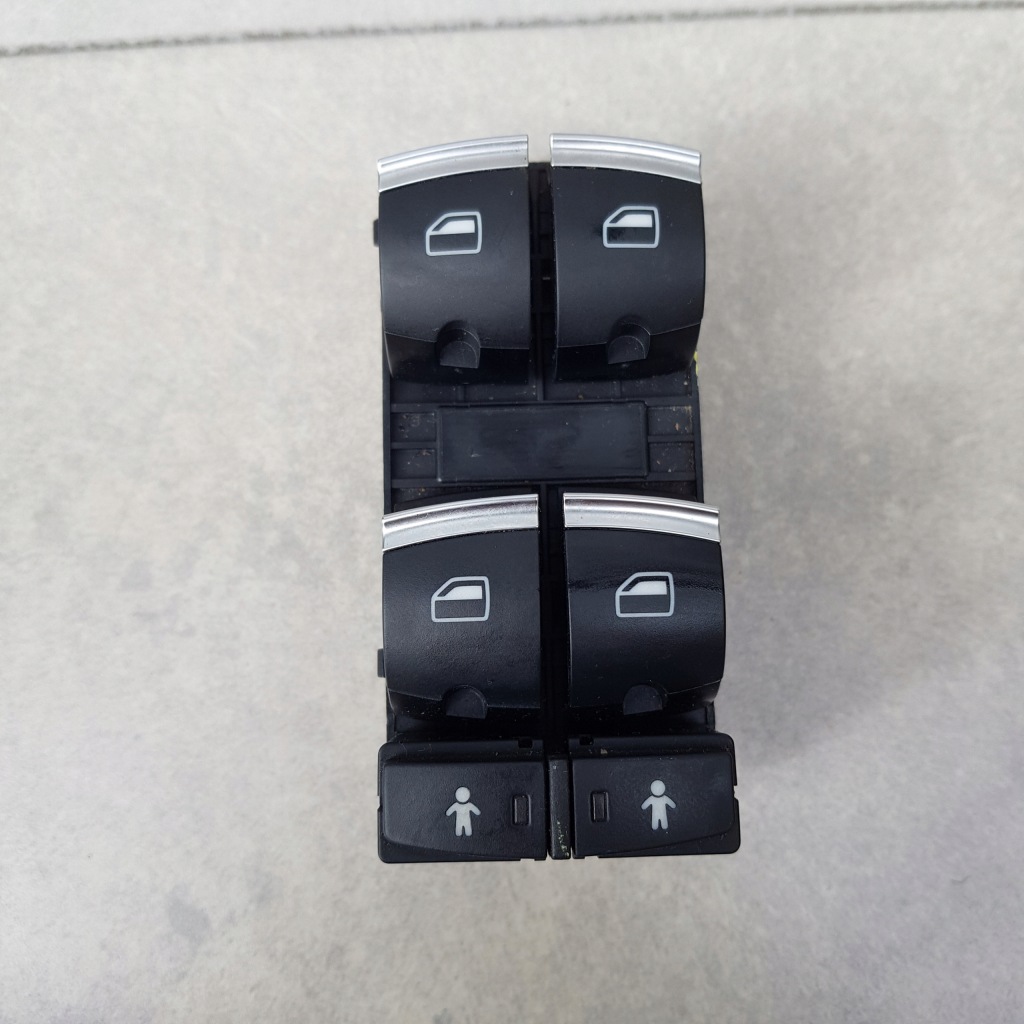 фото №1, Панель перемикач кнопка 4x вікон audi q7 4f0959851j хром