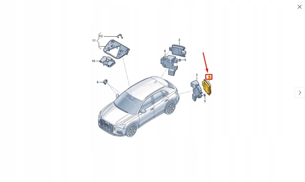 фото №6, Audi q4 e-tron левый датчик поперечина движения 2q0907685k