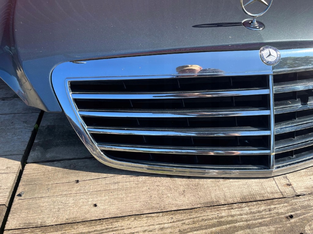 фото №7, Mercedes w221 przedlift решётка радиатора оригинал хороший состояние