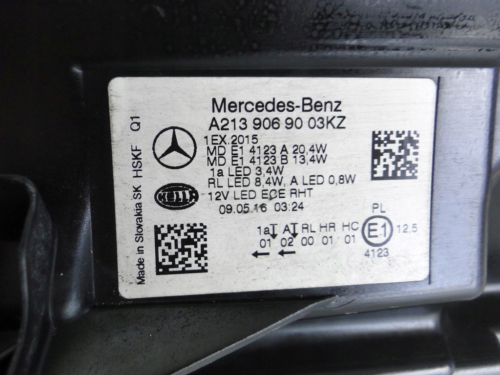 фото №11, Mercedes e klasa 213 w213 лампа передняя правая