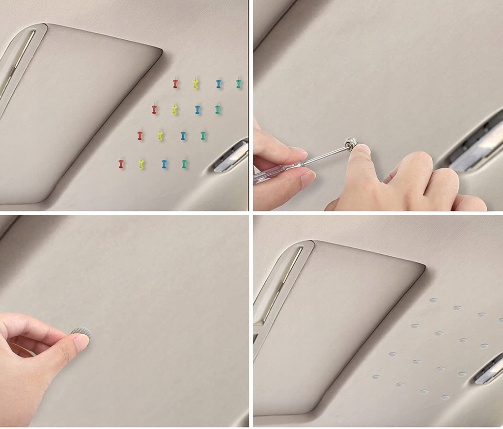 фото №10, Набор ремонтный do потолочный автомобильный светло-серый do ремонта 100szt