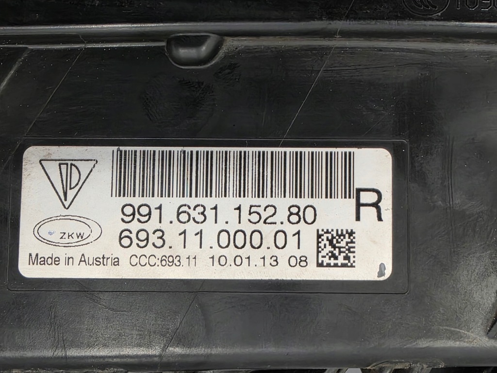 Led drl праві porsche 911 991 gt3 rs targa 4 4s gts 99163115280 Київ