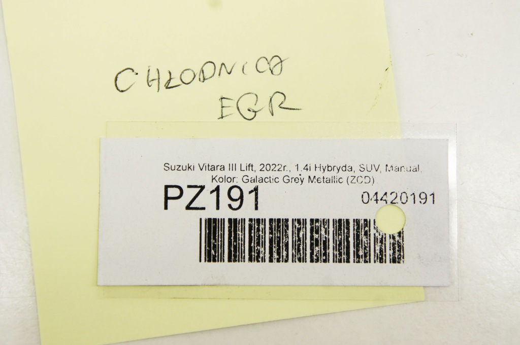 фото №7, Pz191 suzuki vitara iii 1.4i радиатор egr 18710-53sa0-000