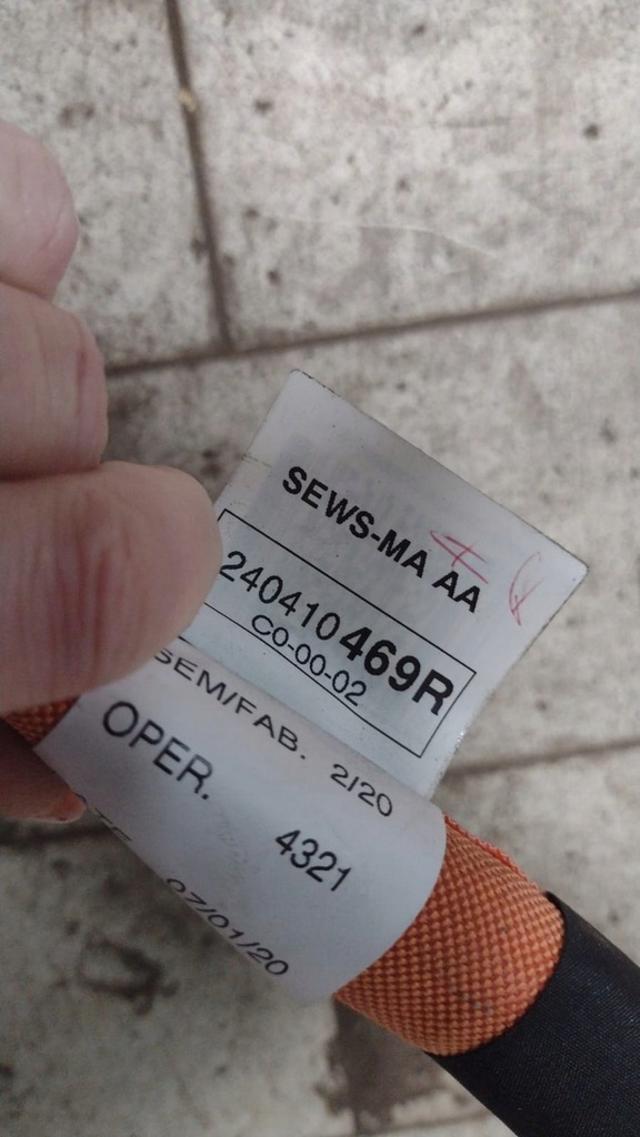 фото №4, Шланг жгут электрическая renault captur ii 240410469r