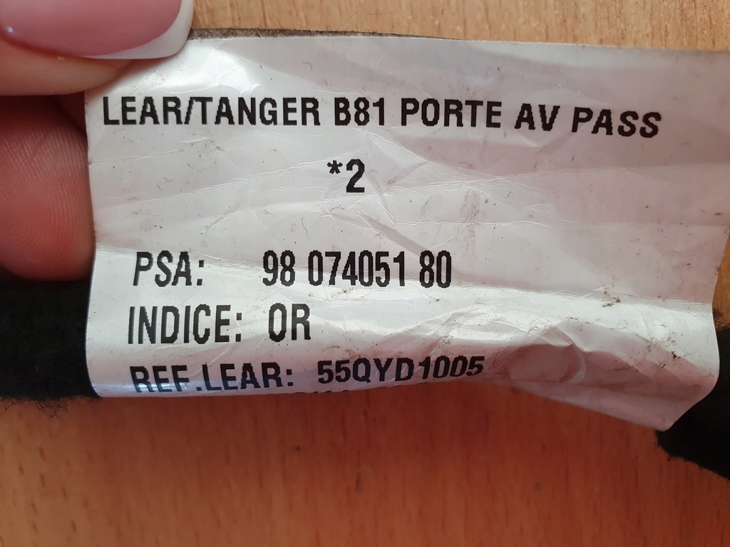 фото №12, Електропроводка джгут двері перед p - l citroen ds5