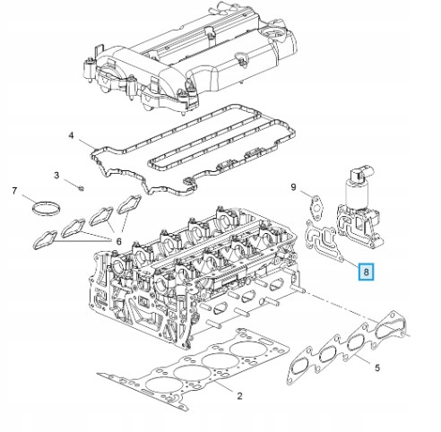 фото №8, Прокладка клапана egr opel agila 1,0 03-