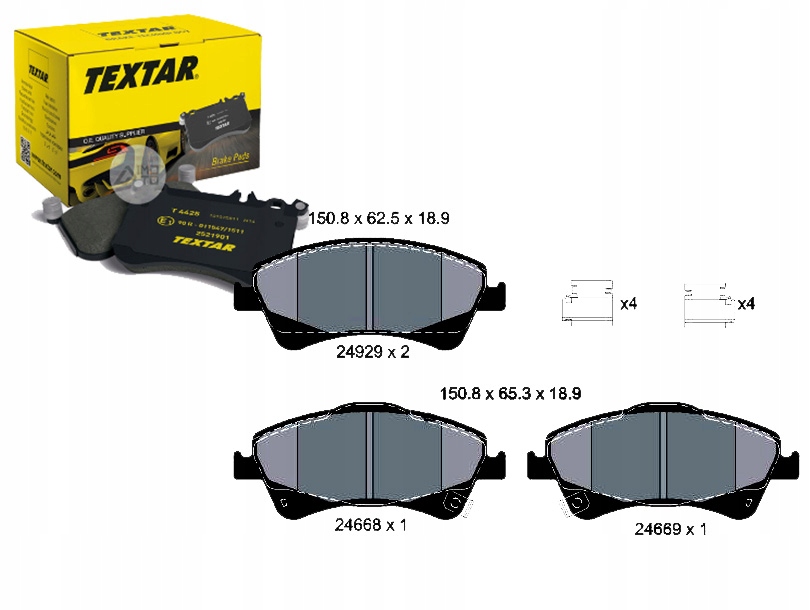 фото №1, Тормозные колодки тормозные toyota перед auris avensis verso