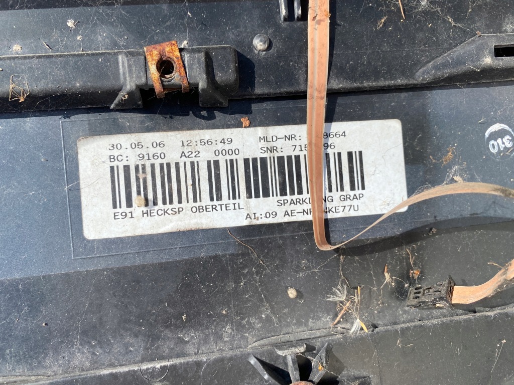 фото №4, Спойлер спойлер задний крышки багажника bmw 3 e91 sparkling grapphite