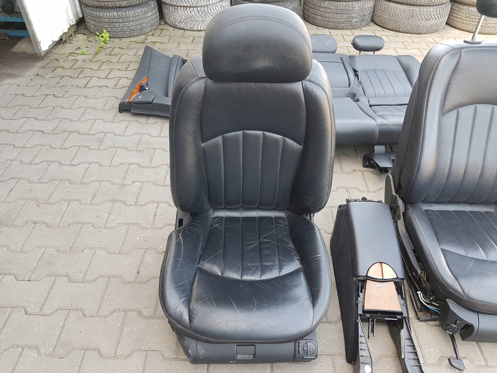 фото №7, Mercedes e klasa w211 lift kombi сиденья кожаный заднее сиденье